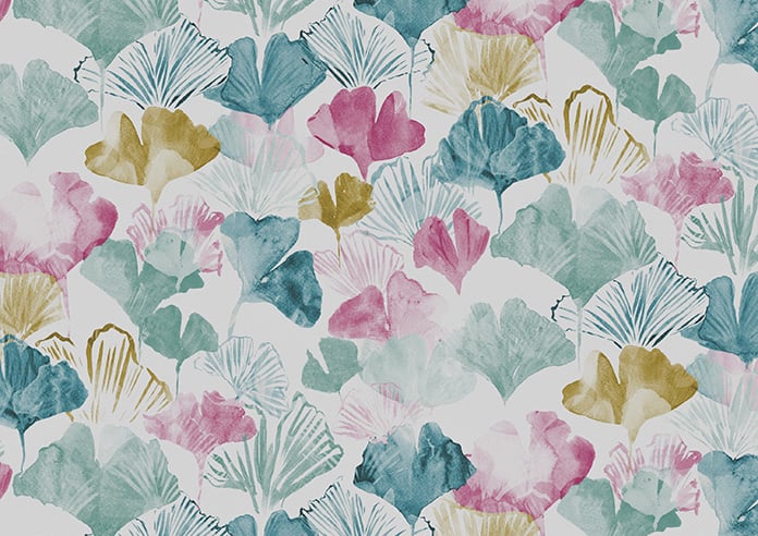 Palm Beach Faux Silk, Tropicana - Motorised Roman Blind - Image 7